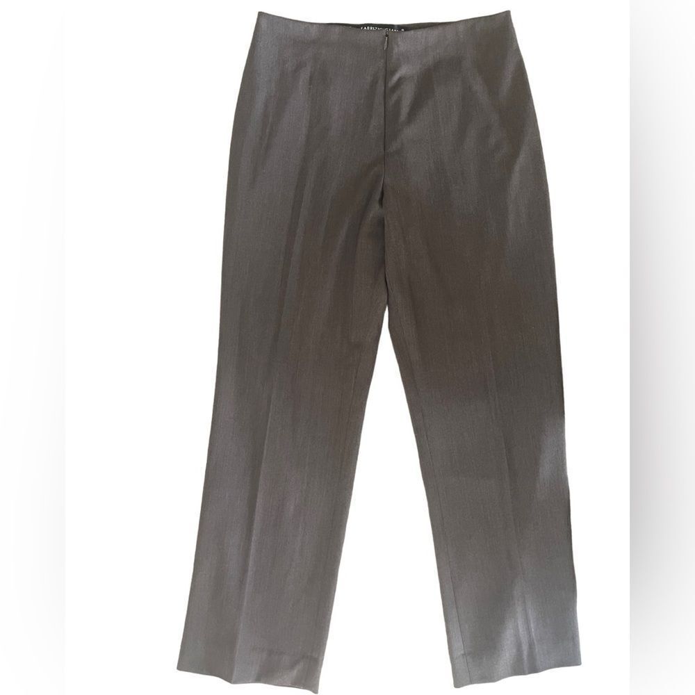 Fabrizio Gianni stretch dark taupe brown dress pants sz 10‎ rayon blend